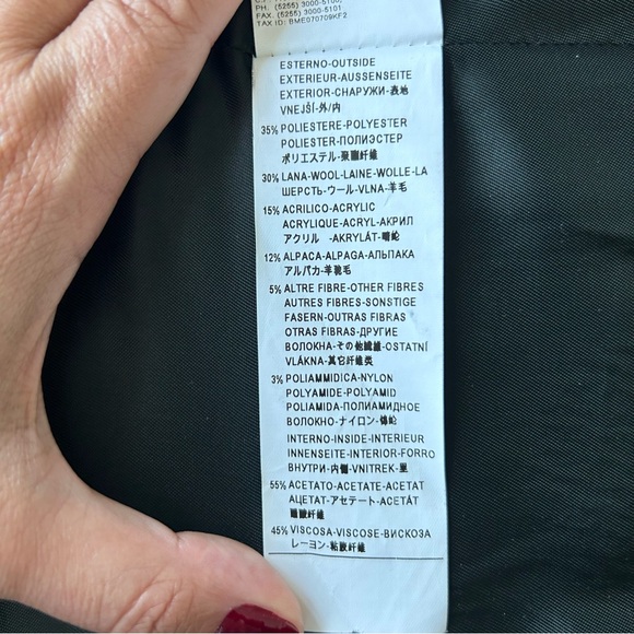 Benetton wool/alpaca blend jacket - Picture 7 of 8